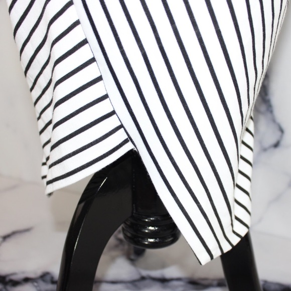 Zara Trafaluc Striped Asymmetric Bodycon Dress M - Picture 5 of 6